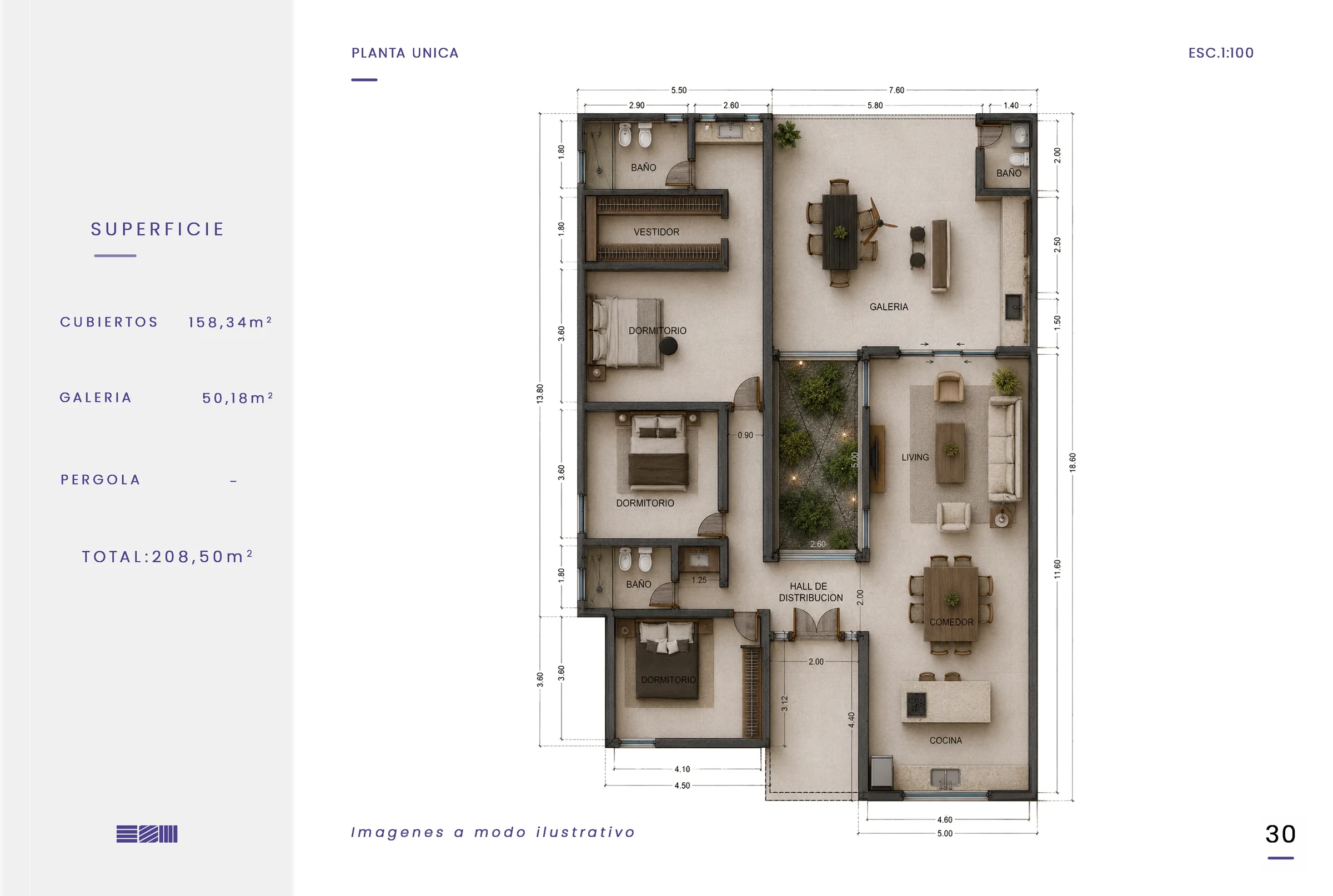 Planta del modelo Austin