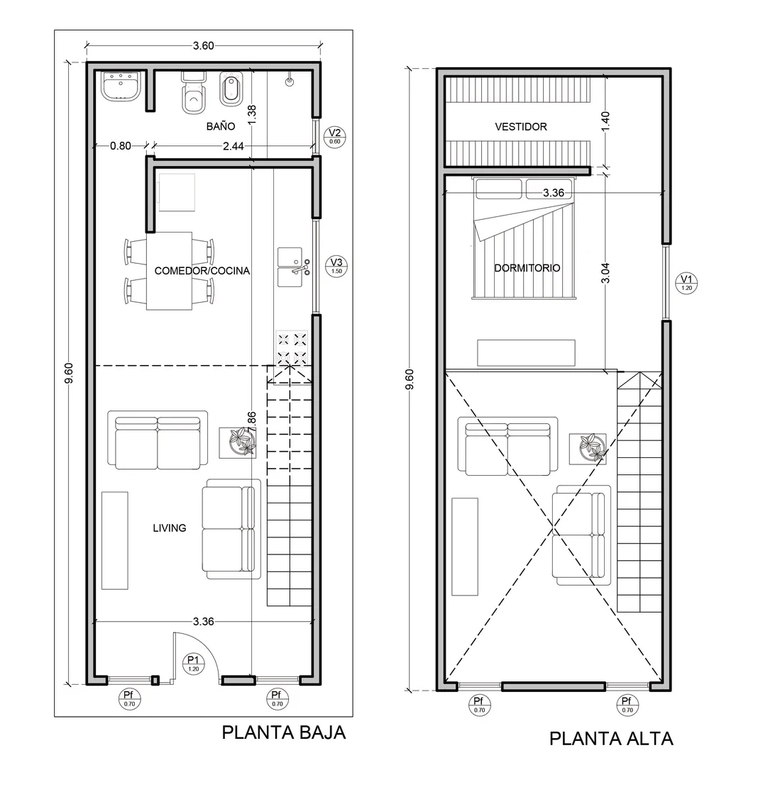Planta del modelo Miami
