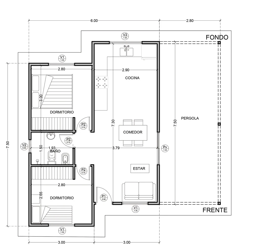 Planta del modelo Nebraska
